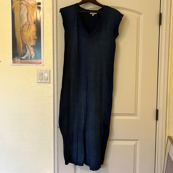 Cloth and Stone maxi dress dark/ navy blue - Picture 1 of 5